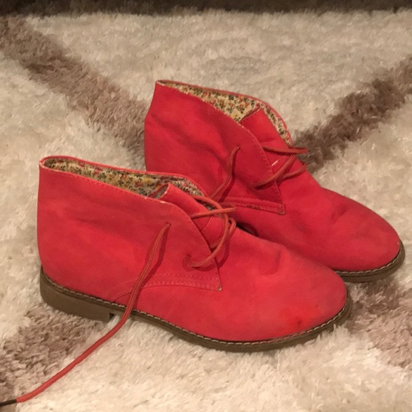 Pink Ankle Boots - Picture 1 of 3